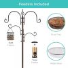Complete Bird Feeder Set, Bronze Stand