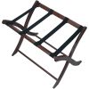 Wood Folding Luggage Rack, Medium Brown