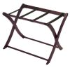 Wood Folding Luggage Rack, Medium Brown