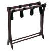 Wood Folding Luggage Rack, Dark Brown