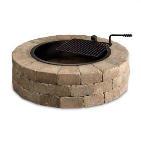 48in Round Concrete Stone Fire Pit Kit