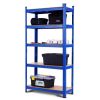 Blue Heavy Duty 5-Tier Adjustable Shelving