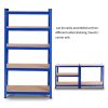 Blue Heavy Duty 5-Tier Adjustable Shelving