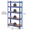 Blue Heavy Duty 5-Tier Adjustable Shelving