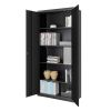 Black Steel Lockable Storage Cabinet