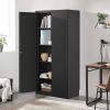 Black Steel Lockable Storage Cabinet