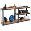 60in Black 5-Tier Adjustable Garage Shelving