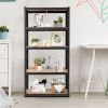 60in Black 5-Tier Adjustable Garage Shelving