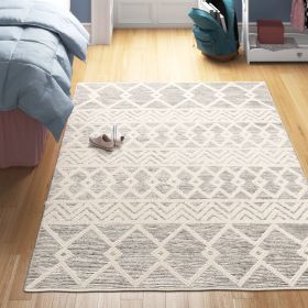 5ft x 7.5ft Hand Woven Wool Persian Style Area Rug
