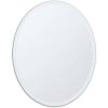 36in Oval Frameless Beveled Wall Mirror