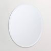 36in Oval Frameless Beveled Wall Mirror