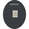 36x24 Oval Beveled Frameless Wall Mirror