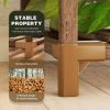 Wood Bookcase Plant Stand, Holds 9 Planters