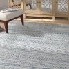 2ft x 3ft Blue Grey Chevron Coastal Area Rug