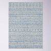 2ft x 3ft Blue Grey Chevron Coastal Area Rug
