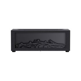 Fireplace Simulation Flame Aromatherapy Machine (Option: Black)