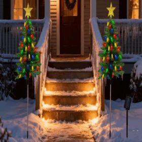 Solar Christmas Tree Lights, 2-Pack, 37.4in (Option: defaulttitle)