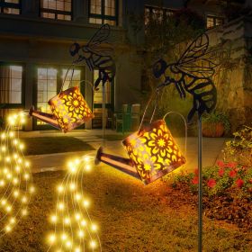 Flower-Shaped Watering Can Solar Lights (Option: 2Pcs)