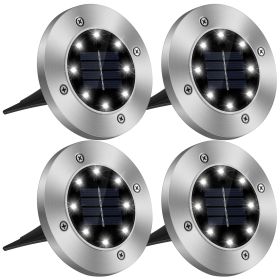Solar In-Ground Lights, Set of 4 (Option: 4Pc)
