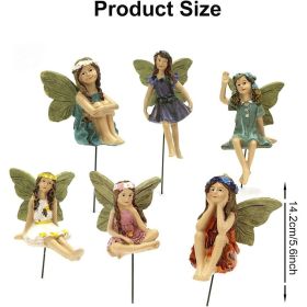 Miniature Fairy Garden Elf Statue (Style: 6pcs)