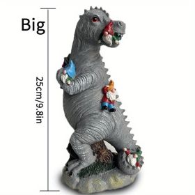 Miniature Dinosaur Gnome Garden Statue (size: 9.84inch)