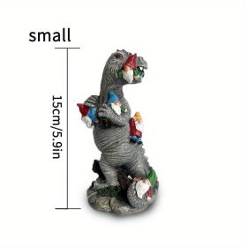 Miniature Dinosaur Gnome Garden Statue (size: 5.91inch)