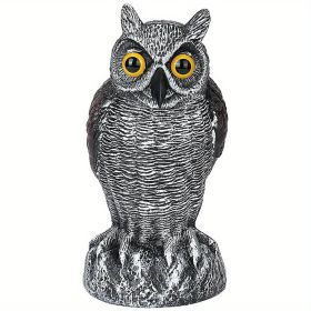Fake Owl Decoy Bird Deterrent Statue (Model: HBXMTY-2018-1)