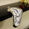 Surreal Melted Roman Numeral Wall Clock