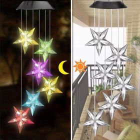 Solar Hummingbird Butterfly Wind Chime (Ships From: China, Emitting Color: 04)