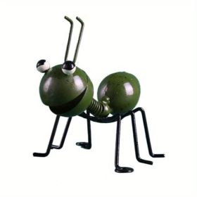 Colorful Metal Ant Wall Ornament (Color: Green)