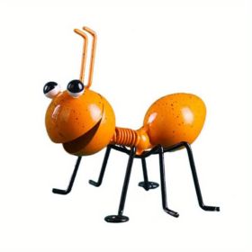 Colorful Metal Ant Wall Ornament (Color: Yellow)