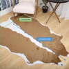 Faux Cowhide Rug, 4.9x6.6ft