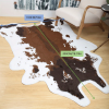 Faux Cowhide Rug, 4.9x6.6ft