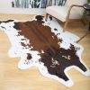 Faux Cowhide Rug, 4.9x6.6ft