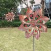 Kinetic Wind Spinner with Garden Stake