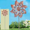 Kinetic Wind Spinner with Garden Stake