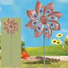 Kinetic Wind Spinner with Garden Stake