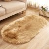 Faux Sheepskin Oval Floor Mat