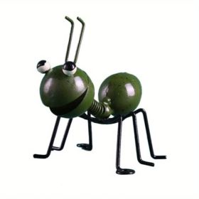 Colorful Metal Ant Wall Ornament (Color: Green)