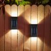 Waterproof Solar Wall Lights, Warm White, 2-Pack