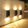 Waterproof Solar Wall Lights, Warm White, 2-Pack