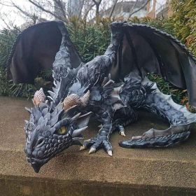 Squatting Dragon Guardian Garden Statue (Ships From: France)
