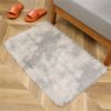 Tie-Dyed Shaggy Faux Fur Rug