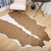 Faux Cowhide Rug, 4.9x6.6ft
