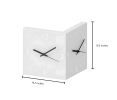 Nordic Corner Wall Clock with Night Light