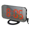 LED Mirror Alarm Clock with USB Ports