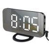 LED Mirror Alarm Clock with USB Ports