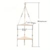 Handwoven Wooden Triangle Storage Rack