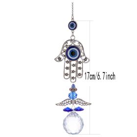 Crystal Blue Butterfly Suncatcher (Style: Palm)