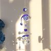 Crystal Blue Butterfly Suncatcher